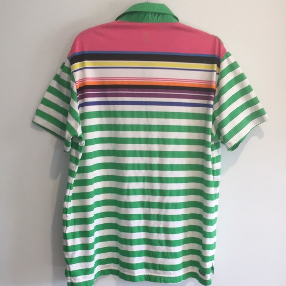 Puma Men’s Striped Collared Short Sleeve Polo Shirt size XL - Picture 2 of 16